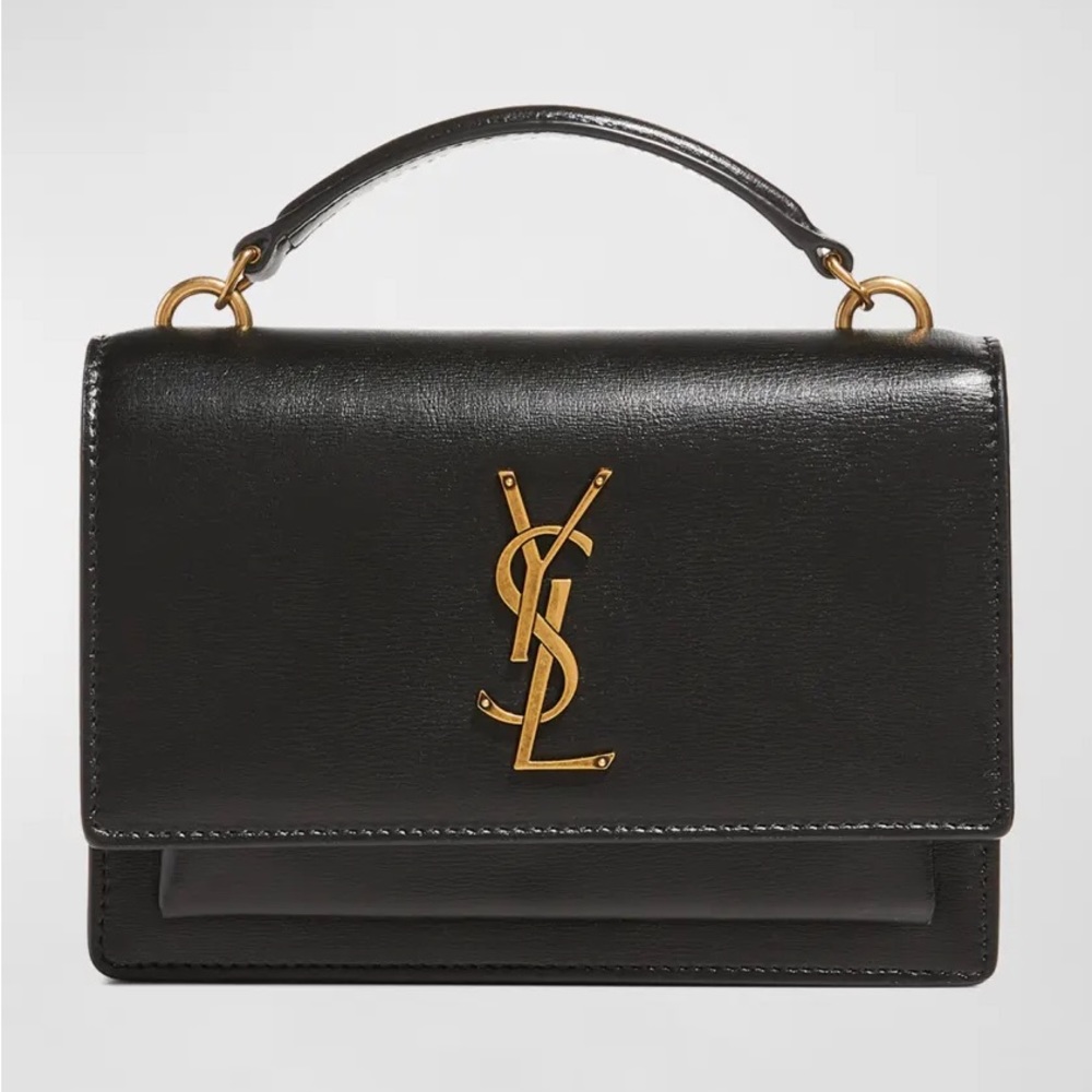 Sunset Medium YSL Top-handle Crossbody Bag in Smooth Leather